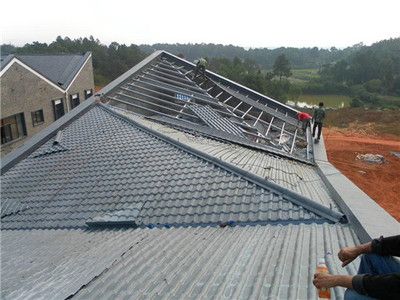 鋼結(jié)構(gòu)用什么瓦片（鋼結(jié)構(gòu)彩石金屬瓦與彩鋼瓦對(duì)比分析陶土瓦的施工難點(diǎn)有哪些） 結(jié)構(gòu)污水處理池施工 第3張