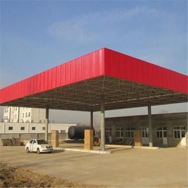 加油站鋼結(jié)構(gòu)棚蓋造價(jià) 建筑效果圖設(shè)計(jì) 第2張 加油站鋼結(jié)構(gòu)棚蓋造價(jià) 建筑效果圖設(shè)計(jì) 第2張