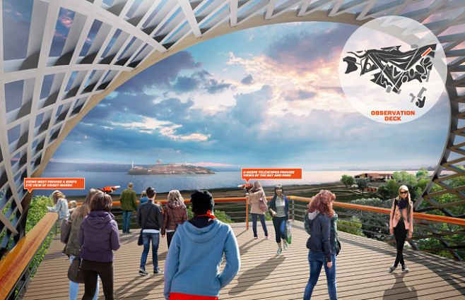 鋼結(jié)構(gòu)觀景臺(tái)效果圖 結(jié)構(gòu)砌體施工 第5張