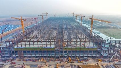 鋼結(jié)構(gòu)廠房每平方用鋼量（鋼結(jié)構(gòu)廠房施工周期分析，鋼結(jié)構(gòu)廠房每平方用鋼量） 鋼結(jié)構(gòu)鋼結(jié)構(gòu)停車場(chǎng)施工 第5張