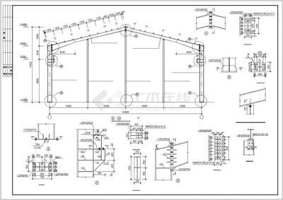 21米跨度鋼結(jié)構(gòu)房屋設(shè)計(jì) 結(jié)構(gòu)框架施工 第1張