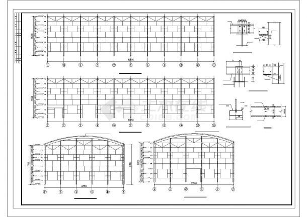 20米跨度鋼結(jié)構(gòu)廠房圖紙（鋼結(jié)構(gòu)廠房圖紙） 結(jié)構(gòu)砌體設(shè)計(jì) 第5張