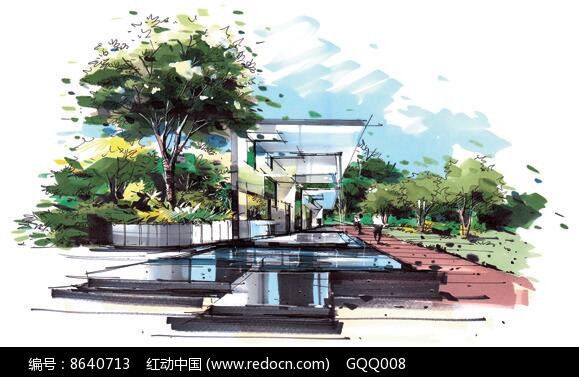 景觀廊架手繪圖（景觀廊架手繪圖在景觀設(shè)計(jì)中扮演著至關(guān)重要的工具）