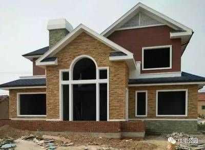 磚混房圖片大全（現(xiàn)代磚混結(jié)構(gòu)房屋設(shè)計(jì)案例） 建筑方案施工 第3張