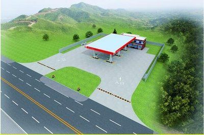 加油站罩棚算不算容積率 建筑施工圖設(shè)計(jì) 第3張