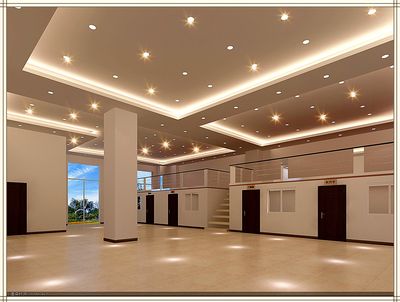 鋼構(gòu)大廳裝修效果圖大全集視頻（2023鋼結(jié)構(gòu)別墅圖片大全） 結(jié)構(gòu)工業(yè)裝備設(shè)計 第2張