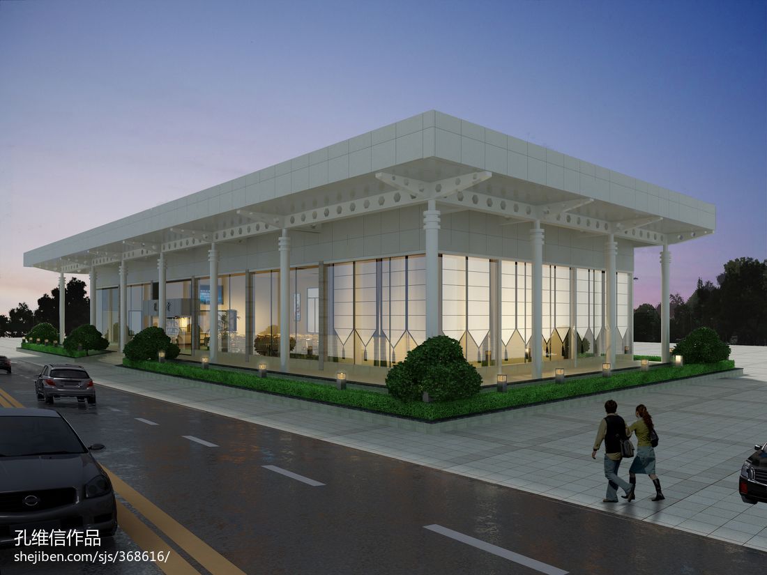 鋼結(jié)構(gòu)二層辦公樓效果圖（裝信通網(wǎng)鋼結(jié)構(gòu)二層辦公樓效果圖鋼結(jié)構(gòu)二層辦公樓效果圖） 建筑效果圖設(shè)計(jì) 第3張