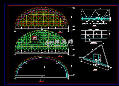 煤棚網(wǎng)架設(shè)計(jì)圖紙圖片大全 結(jié)構(gòu)框架設(shè)計(jì) 第3張 煤棚網(wǎng)架設(shè)計(jì)圖紙圖片大全 結(jié)構(gòu)框架設(shè)計(jì) 第3張