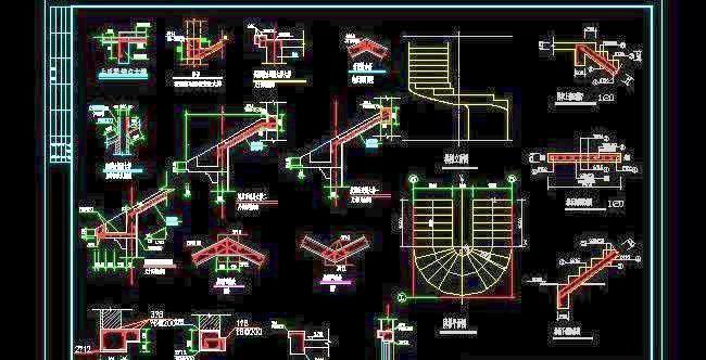 螺旋樓梯平面設計圖 建筑方案施工 第1張 螺旋樓梯平面設計圖 建筑方案施工 第1張