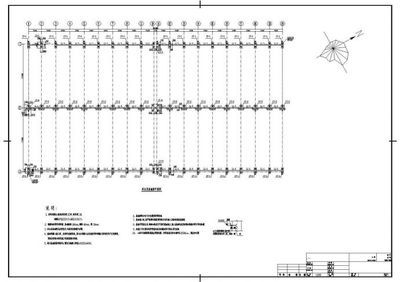 煤棚結(jié)構(gòu)圖紙大全(46m跨煤棚鋼結(jié)構(gòu)設(shè)計圖詳細圖紙和設(shè)計說明) 鋼結(jié)構(gòu)門式鋼架施工 第3張 煤棚結(jié)構(gòu)圖紙大全(46m跨煤棚鋼結(jié)構(gòu)設(shè)計圖詳細圖紙和設(shè)計說明) 鋼結(jié)構(gòu)門式鋼架施工 第3張