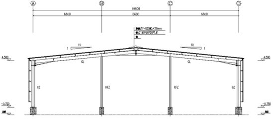 煤棚結(jié)構(gòu)圖紙大全(46m跨煤棚鋼結(jié)構(gòu)設(shè)計圖詳細圖紙和設(shè)計說明) 鋼結(jié)構(gòu)門式鋼架施工 第1張 煤棚結(jié)構(gòu)圖紙大全(46m跨煤棚鋼結(jié)構(gòu)設(shè)計圖詳細圖紙和設(shè)計說明) 鋼結(jié)構(gòu)門式鋼架施工 第1張