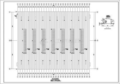 煤棚結(jié)構(gòu)圖紙大全(46m跨煤棚鋼結(jié)構(gòu)設(shè)計圖詳細圖紙和設(shè)計說明) 鋼結(jié)構(gòu)門式鋼架施工 第4張 煤棚結(jié)構(gòu)圖紙大全(46m跨煤棚鋼結(jié)構(gòu)設(shè)計圖詳細圖紙和設(shè)計說明) 鋼結(jié)構(gòu)門式鋼架施工 第4張