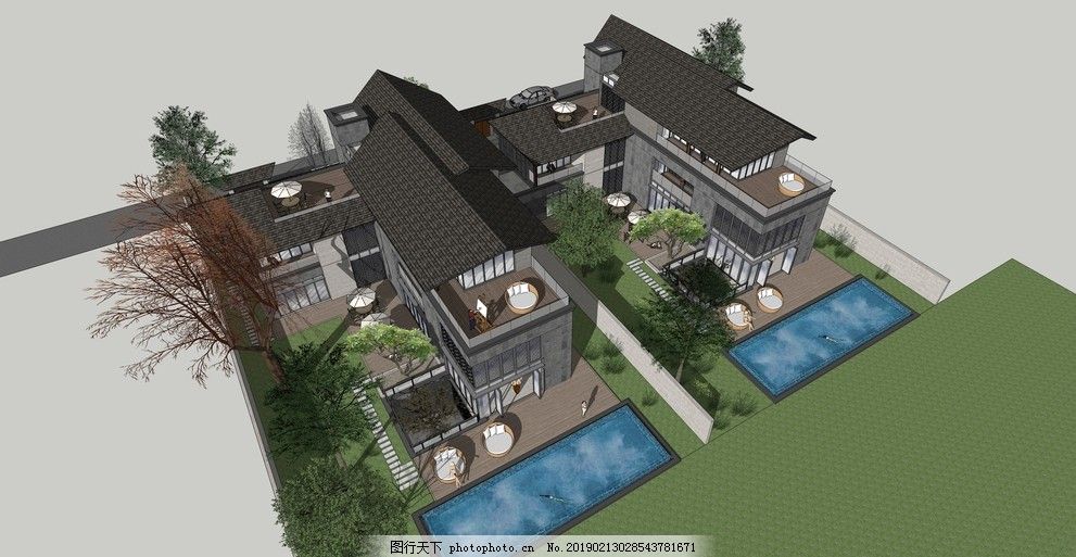 雙坡屋頂效果圖 鋼結(jié)構(gòu)蹦極設(shè)計(jì) 第1張 雙坡屋頂效果圖 鋼結(jié)構(gòu)蹦極設(shè)計(jì) 第1張