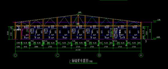 房屋鋼架結(jié)構(gòu)圖怎么畫好看 結(jié)構(gòu)機(jī)械鋼結(jié)構(gòu)施工 第2張