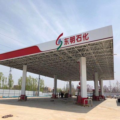 加油站柱子裝修視頻播放（2024年加油站柱子鋁塑板教程視頻專區(qū)） 結(jié)構(gòu)框架施工 第3張