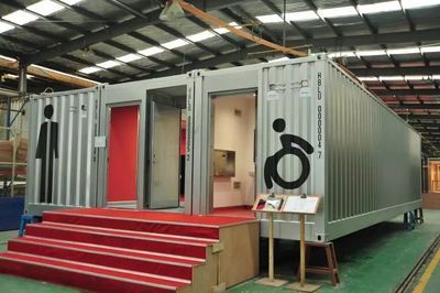 集裝箱衛(wèi)浴（重慶家簡集裝箱有限公司、中佳集裝箱有限公司、中佳集裝箱有限公司等） 鋼結(jié)構(gòu)鋼結(jié)構(gòu)停車場施工 第2張