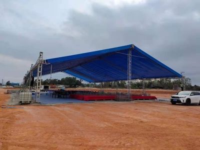 看臺鋼結(jié)構(gòu)雨棚 鋼結(jié)構(gòu)鋼結(jié)構(gòu)停車場設(shè)計 第1張