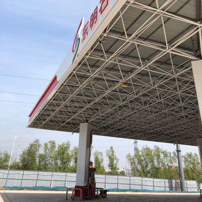 加油站的屋頂桁架結(jié)構(gòu)原理 建筑施工圖施工 第4張