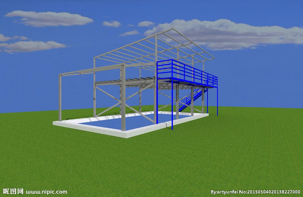 彩鋼房架結(jié)構(gòu)圖（彩鋼房鋼結(jié)構(gòu)圖集） 鋼結(jié)構(gòu)跳臺設(shè)計 第3張