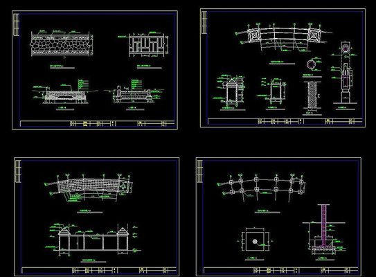 景觀廊架施工圖繪制步驟（景觀廊架施工圖怎么繪制） 建筑施工圖施工 第1張