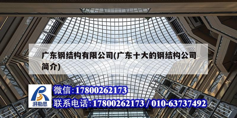 廣東鋼結(jié)構(gòu)有限公司(廣東十大的鋼結(jié)構(gòu)公司簡介)