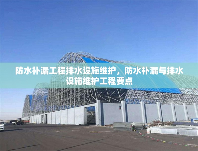 防水補漏工程排水設施維護，防水補漏與排水設施維護工程要點