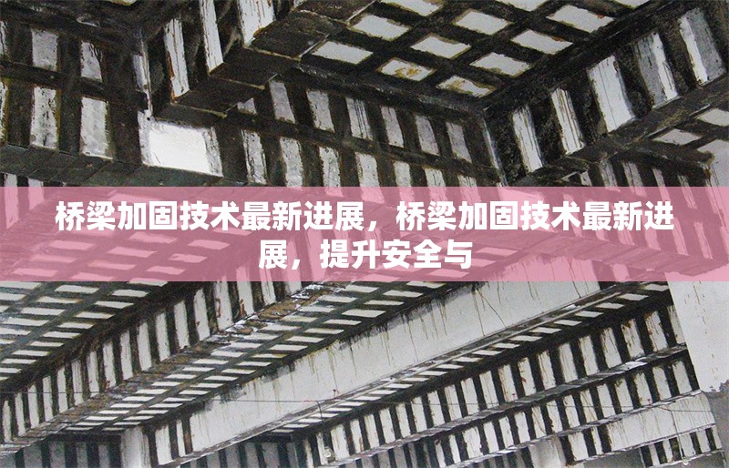 橋梁加固技術(shù)最新進(jìn)展，橋梁加固技術(shù)最新進(jìn)展，提升安全與 行業(yè)新聞 第6張
