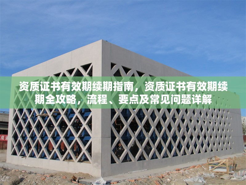 資質(zhì)證書(shū)有效期續(xù)期指南，資質(zhì)證書(shū)有效期續(xù)期全攻略，流程、要點(diǎn)及常見(jiàn)問(wèn)題詳解 行業(yè)新聞 第6張