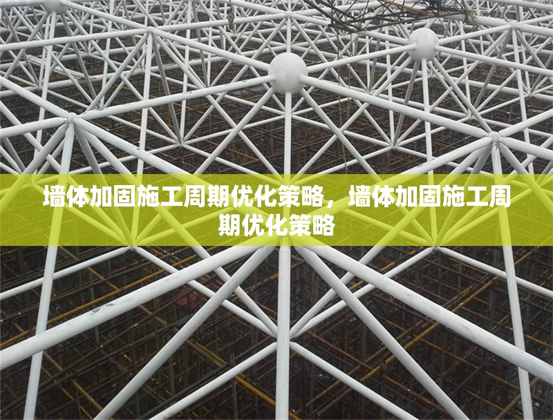 墻體加固施工周期優(yōu)化策略，墻體加固施工周期優(yōu)化策略 行業(yè)新聞 第1張