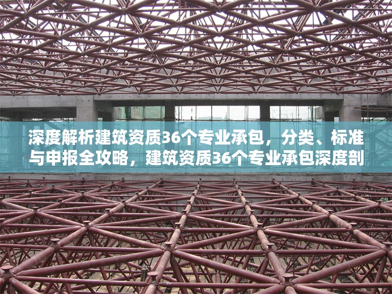 深度解析建筑資質(zhì)36個專業(yè)承包，分類、標(biāo)準(zhǔn)與申報全攻略，建筑資質(zhì)36個專業(yè)承包深度剖析，分類、標(biāo)準(zhǔn)及 行業(yè)新聞
