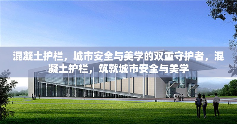 混凝土護(hù)欄，城市安全與美學(xué)的雙重守護(hù)者，混凝土護(hù)欄，筑就城市安全與美學(xué)