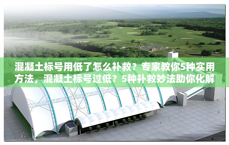混凝土標(biāo)號用低了怎么補(bǔ)救？專家教你5種實(shí)用方法，混凝土標(biāo)號過低？5種補(bǔ)救妙法助你化解難題 行業(yè)新聞