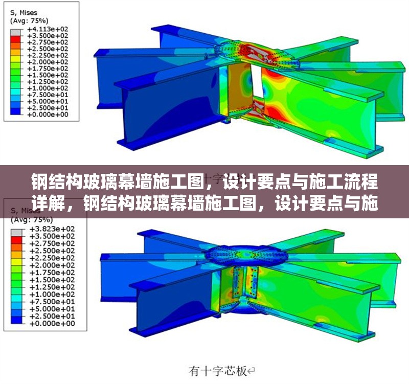 鋼結構玻璃幕墻施工圖，設計要點與施工流程詳解，鋼結構玻璃幕墻施工圖，設計要點與施工流程全解析