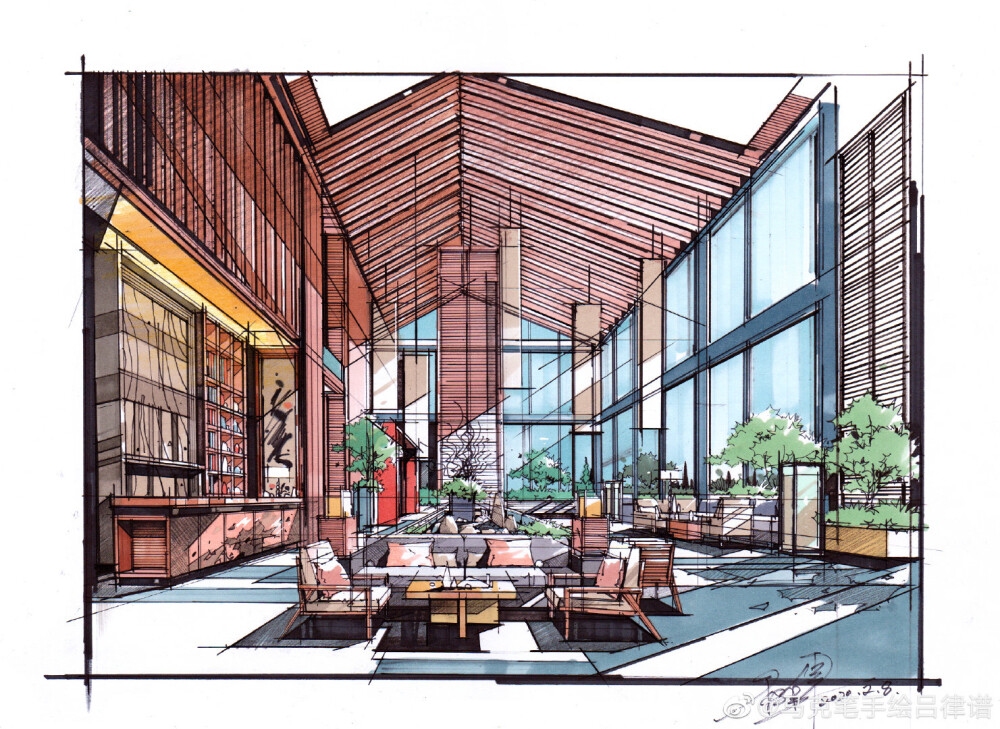 民宿設(shè)計(jì)手繪效果圖，幾種不同風(fēng)格的標(biāo)題供你參考，，驚艷呈現(xiàn)！民宿設(shè)計(jì)手繪效果圖大賞，解鎖創(chuàng)意，民宿設(shè)計(jì)手繪效果圖全覽，邂逅美好， 行業(yè)新聞 第4張