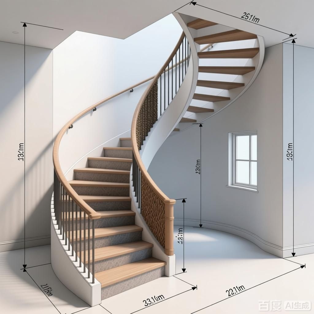 螺旋樓梯設(shè)計(jì)尺寸詳圖怎么畫（螺旋樓梯設(shè)計(jì)尺寸詳圖）