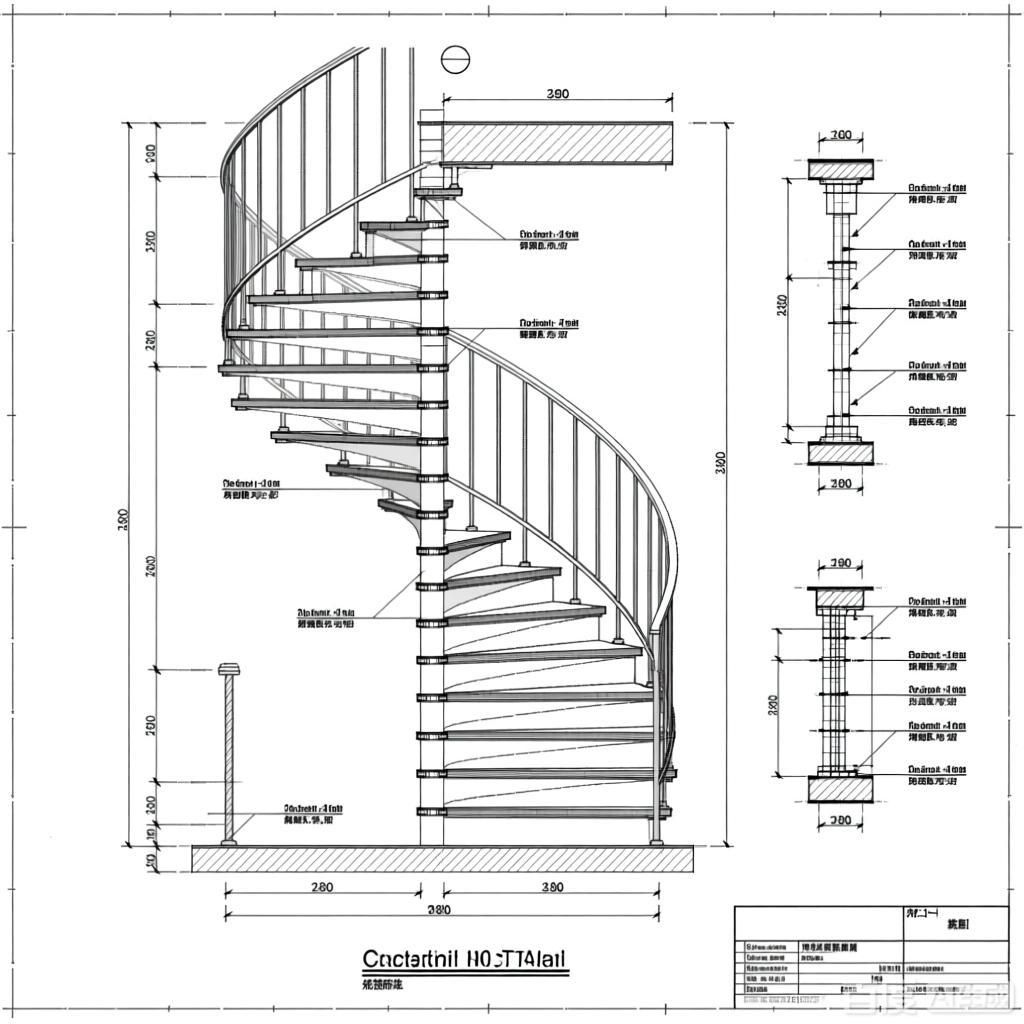 螺旋樓梯設(shè)計(jì)尺寸詳圖怎么畫（螺旋樓梯設(shè)計(jì)尺寸詳圖）